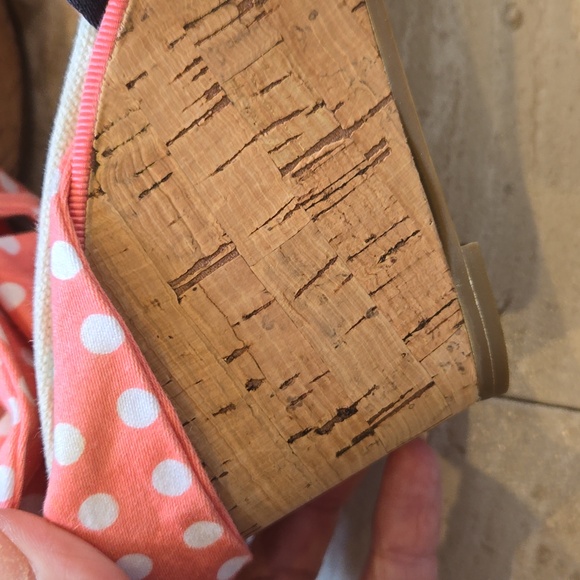 Sperry Top-Sider Unique Multi-Colored Polka-Dot Strappy Ankle Wrap Wedge Sandals - Picture 7 of 12